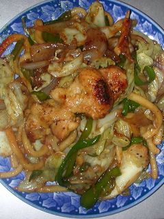 鶏肉入り焼きカレーうどん-レシピのメイン写真
