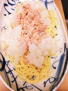キャンプ飯!冷しツナおろしスパゲティ☆-レシピのメイン写真