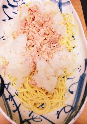 キャンプ飯！冷しツナおろしスパゲティ☆-レシピのメイン写真