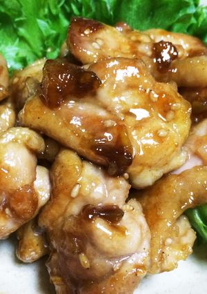 夏にぴったり！うめジャムで鶏の照り焼き-レシピのメイン写真