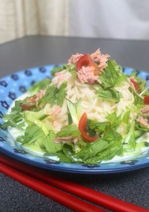 暑い日にピッタリ☆簡単洋風そうめん-レシピのメイン写真