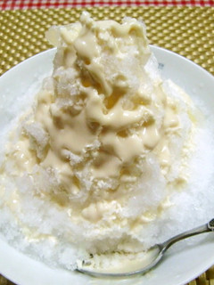 ★手作りミルククリームで美味しいかき氷♪-レシピのメイン写真