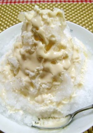 ★手作りミルククリームで美味しいかき氷♪-レシピのメイン写真