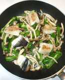 魚・とびうおの簡単にんにく塩焼き・塩炒め