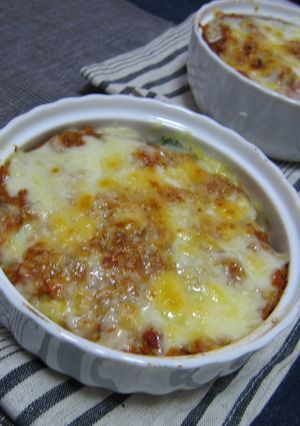 ミートーソースを使ったえびグラタン-レシピのメイン写真