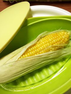 レンジで簡単とうもろこしの美味しい茹で方-レシピのメイン写真