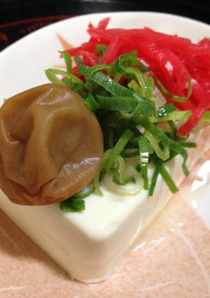 冷奴★簡単★紅生姜、梅干し★豆腐★-レシピのメイン写真