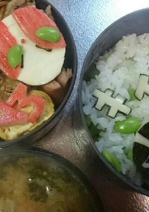 キャラ弁『V3&ショッカー』-レシピのメイン写真