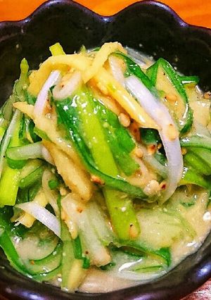 常備菜☆長ネギの酢味噌ごま和え-レシピのメイン写真