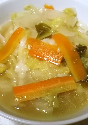 野菜たっぷり餃子のスープ-レシピのメイン写真