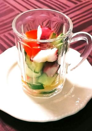 低糖質レシピ☆タコのカラフルマリネサラダ-レシピのメイン写真