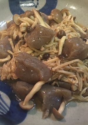 お酒に！お弁当に！コンニャクの辛子炒め-レシピのメイン写真
