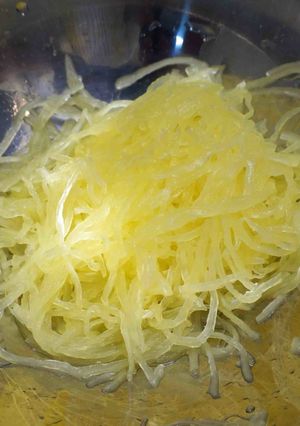 楽しい！そうめん瓜の茹で方、食べ方-レシピのメイン写真