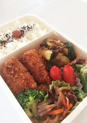 毎日男弁当⁂塩鮭のチーズフライ弁当-レシピのメイン写真