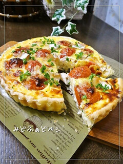 鶏のささみとトマトのヨーグルトキッシュ-レシピのメイン写真