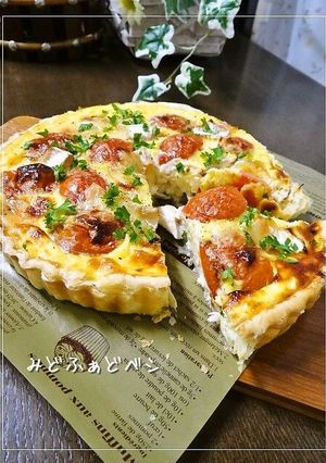 鶏のささみとトマトのヨーグルトキッシュ-レシピのメイン写真