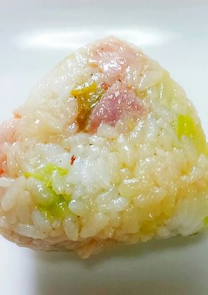 ベーコンレタスペッパーおにぎり-レシピのメイン写真