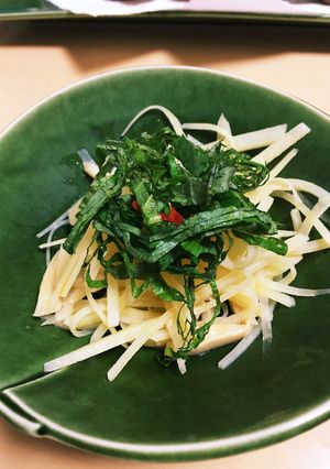 ジャガイモと柔らぎメンマ(桃屋)合え物-レシピのメイン写真