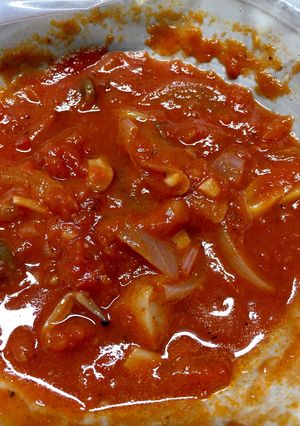 厚揚げと玉ねぎのトマト煮-レシピのメイン写真