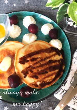 HM♡ふっくらもちもち至福のホットケーキ-レシピのメイン写真
