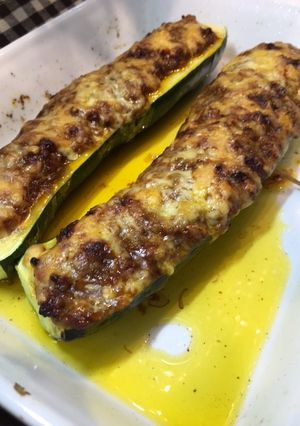 ズッキーニの肉詰め☆カレー味-レシピのメイン写真