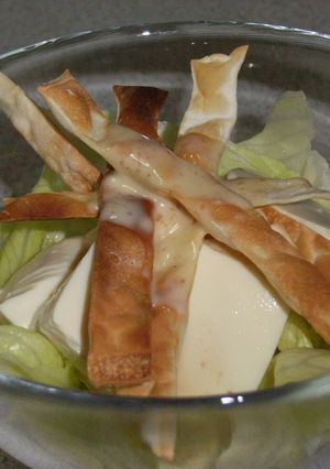 ピリリ濃厚タレのパリパリ豆腐サラダ-レシピのメイン写真