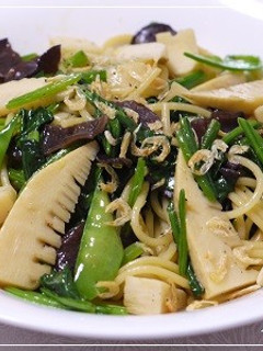 ☆桜えびと筍の春野菜パスタ☆-レシピのメイン写真