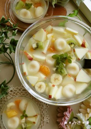 子供が喜ぶ豆腐白玉のカルピスポンチ♪-レシピのメイン写真