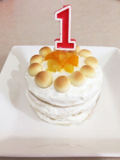1歳バースデー☆ヨーグルトケーキ☆-レシピのメイン写真