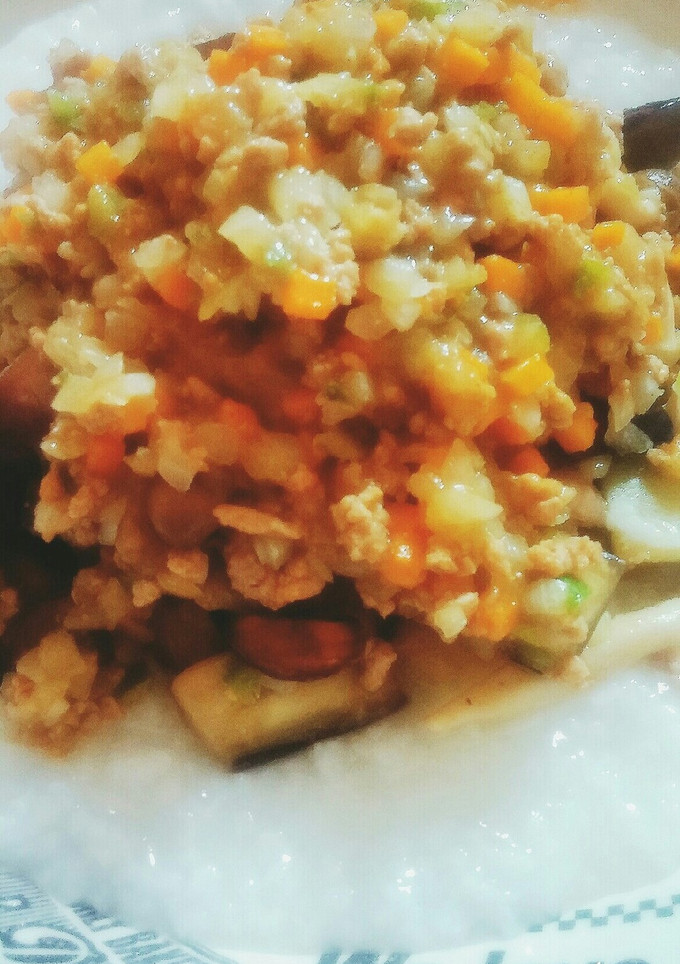 『野菜とひき肉のカレーのっけ丼セット』-レシピのメイン写真
