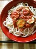 【簡単】ツナトマ冷やしぶっかけうどん