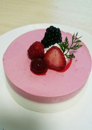 ローカーボ＊ベリーとレモンのムースケーキ-レシピのメイン写真