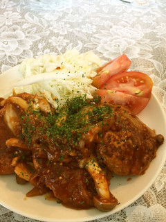 豆腐でヘルシー♡デミ煮込みハンバーグ-レシピのメイン写真