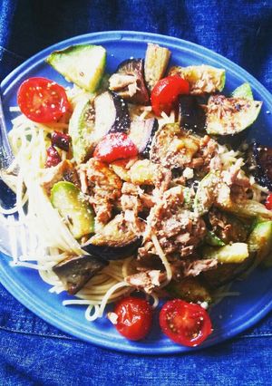 ズッキーニとなすとツナのパスタ☆-レシピのメイン写真