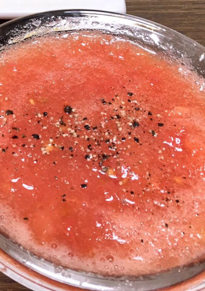 まるごとトマトの冷製スープ-レシピのメイン写真