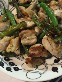 鶏肉とインゲンのシンプル炒め-レシピのメイン写真