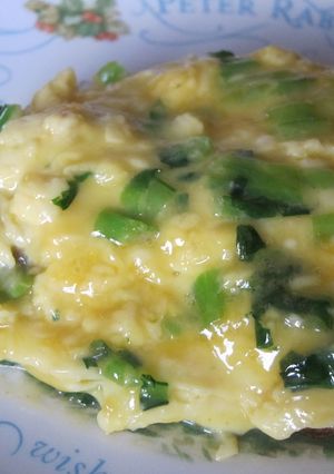 失敗ナシ！小松菜オムレツ　カレー風味-レシピのメイン写真
