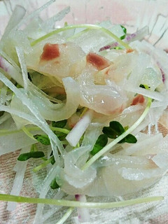 贅沢!刺身を使った大根サラダ-レシピのメイン写真