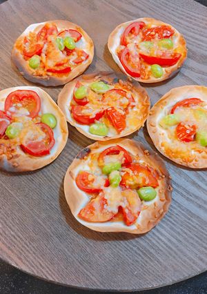 餃子の皮DEミニミニピザ-レシピのメイン写真