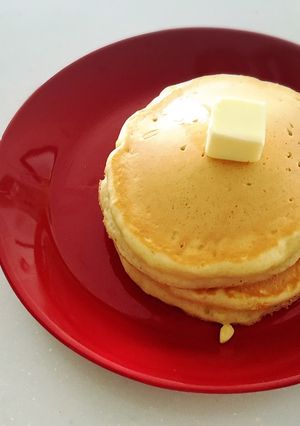 ふかふかずっしりホットケーキ*-レシピのメイン写真