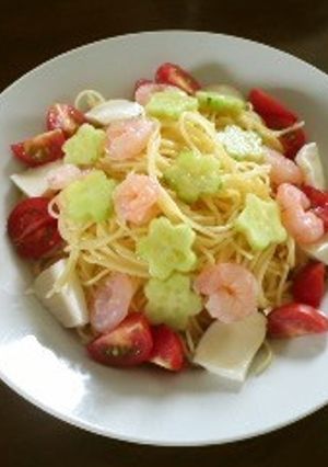 ☆七夕風サラスパ☆-レシピのメイン写真