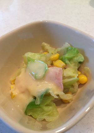 やみつき茹でキャベツサラダ！-レシピのメイン写真
