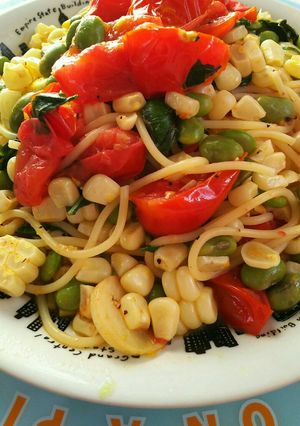 夏野菜のパスタ-レシピのメイン写真