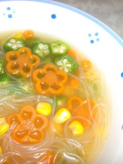 春雨天の川の☆七夕スープ☆オクラ入り-レシピのメイン写真