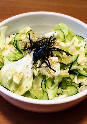 簡単キャベツのごま油サラダ-レシピのメイン写真