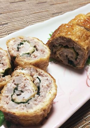 油揚げと大葉の☆ロールつくね☆-レシピのメイン写真