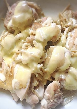 鶏肉とえのきのチーズマヨ焼き-レシピのメイン写真