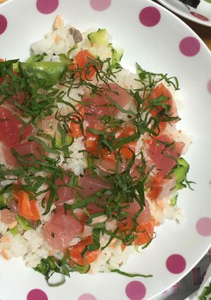 夏にオススメちらし寿司-レシピのメイン写真