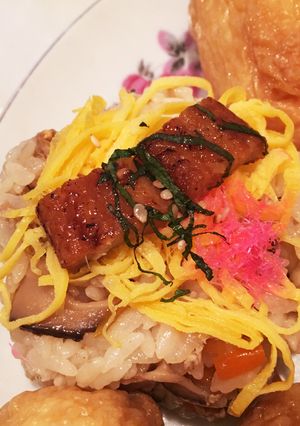 ちらし寿司 飾り付け 覚え書き-レシピのメイン写真