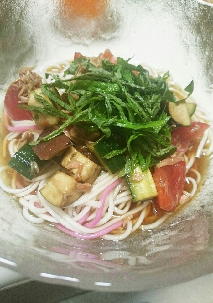 トマトとツナの冷やしそうめん-レシピのメイン写真